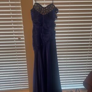 PROM DRESS-Elegant Blue Evening Gown